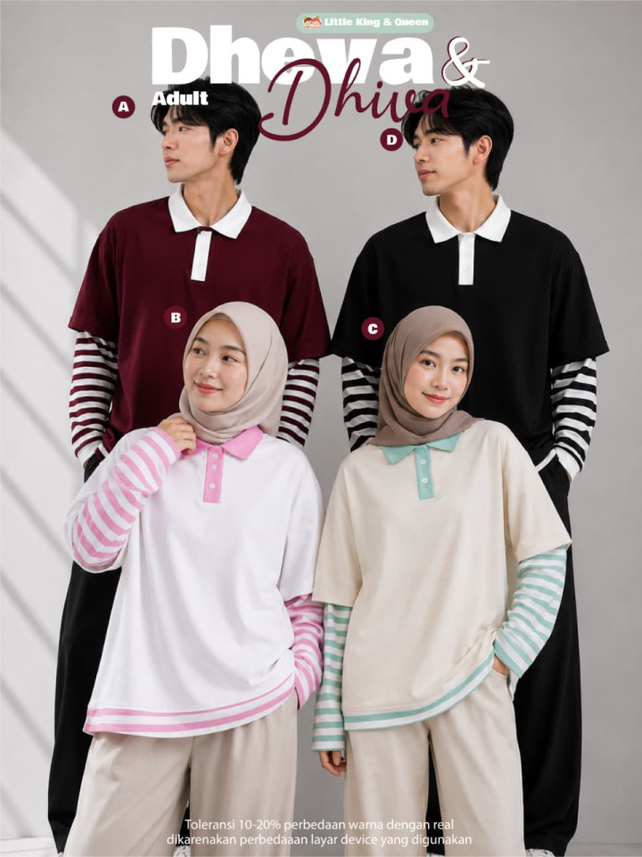 PO ONE SET DHEVA & DHIVA BY LITTLE KING & QUEEN