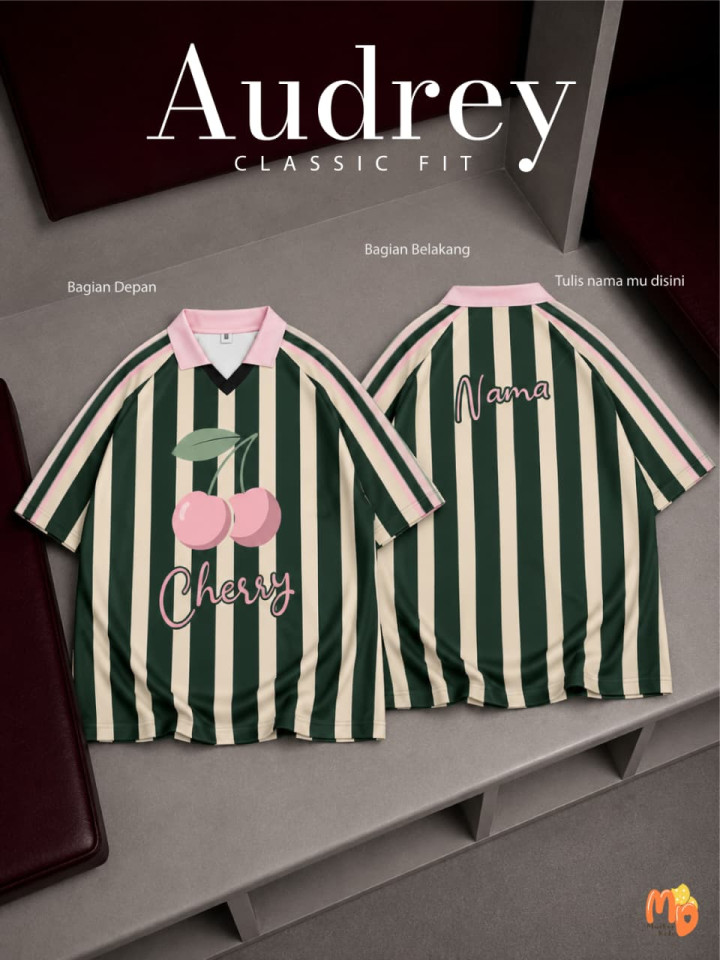 PO TSHIRT JERSEY AUDREY SPORTY CUSTOM NAMA BY MASTER KIDDOS