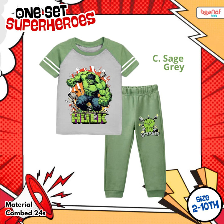PO ONESET SUPERHERO BY BEANOFKIDS