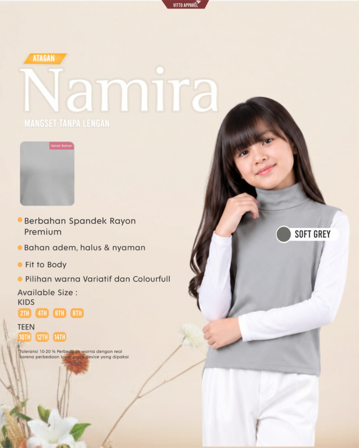 PO NAMIRA MANSET ANAK KUTUNG BY VITTO APPAREL