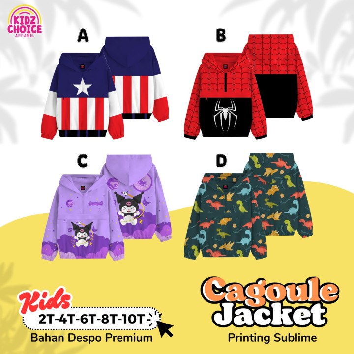 PO CAGOULE JACKET BY KIDZ CHOICE