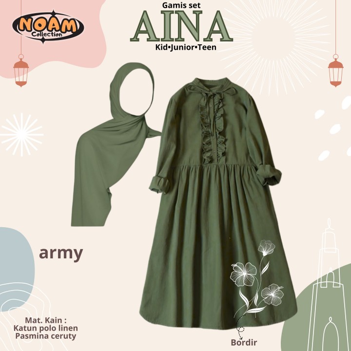 PO AINA SET GAMIS (KIDS) BY NOAM