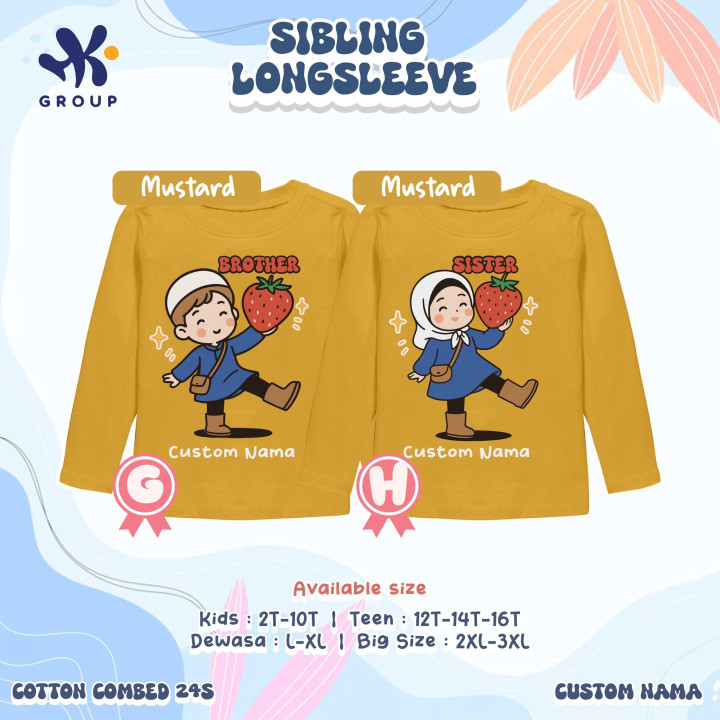 PO SIBLING TEE (PANJANG) BY HK GRUP