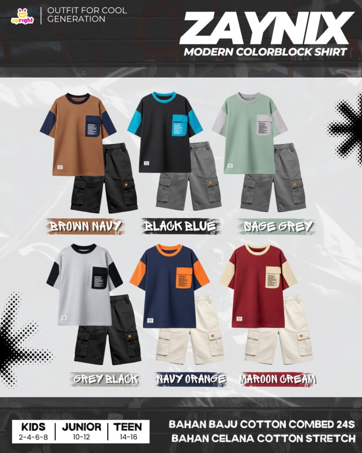 PO ZAYNIX MODERN COLORBLOCK ONESET BY UPRIGHT