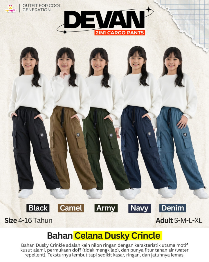 PO DEVAN 2IN1 CARGO PANTS BY UPRIGHT