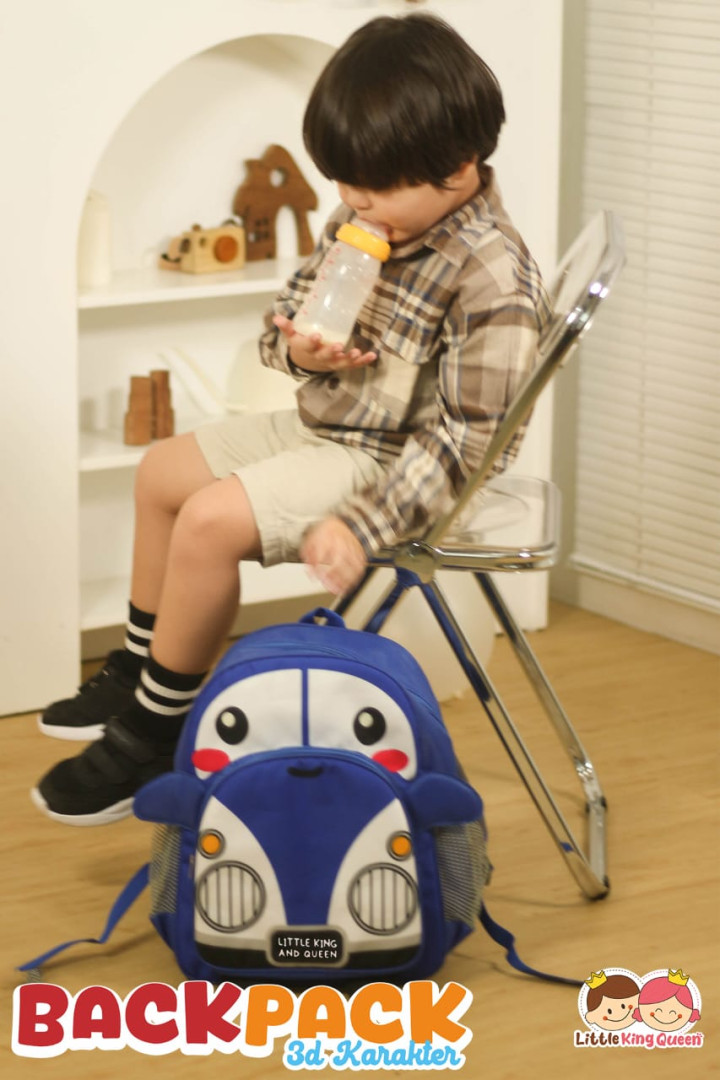 PO BACK PACK 3D KARAKTER BY LITTLE KING QUEEN
