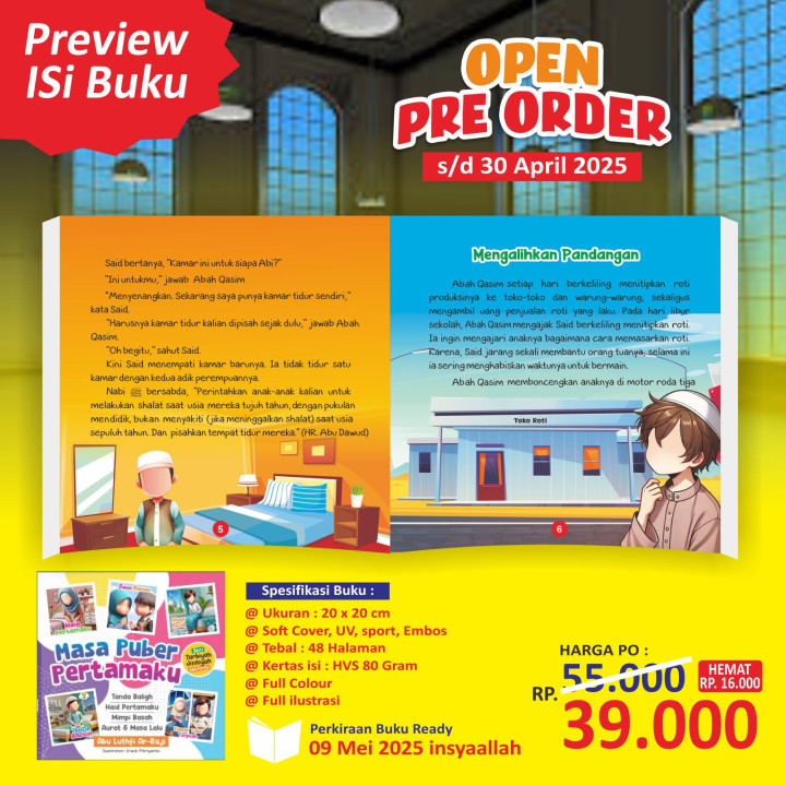 PO BUKU MASA PUBER PERTAMAKU BY AS-SALAM KIDS