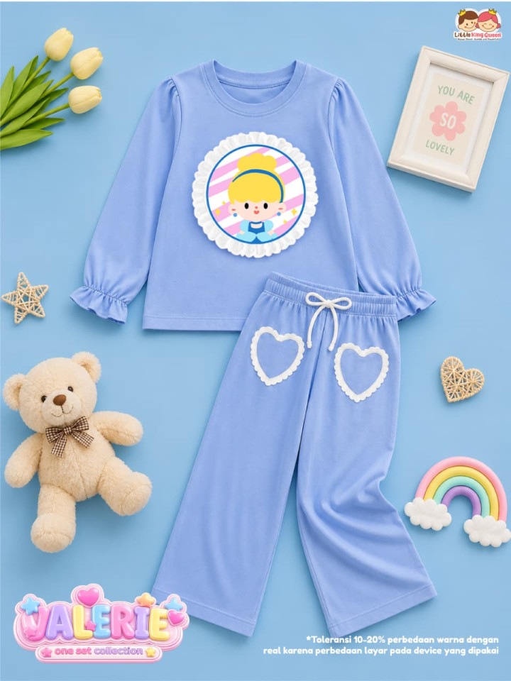 PO SET  VALERIE COLLECTION BY LITTLE KING QUEEN