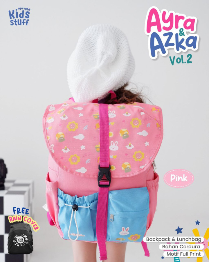 PO AYRA  AZKA VOL 2 BY UPRIGHT KIDS STUFF (BACKPACK,RAINCOVER)