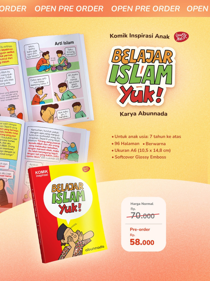 PO PUSTAKA SAWO KECIK, KOMIK INSPIRASI ANAK KARYA ABUNNADA