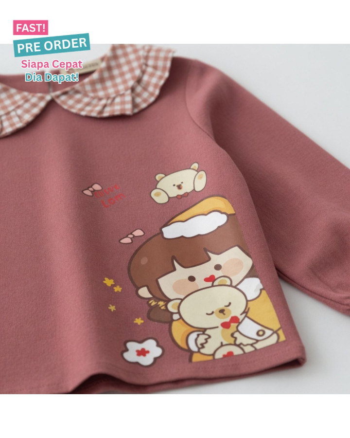 FAST PO CUTE BEAR SETELAN ANAK PEREMPUAN