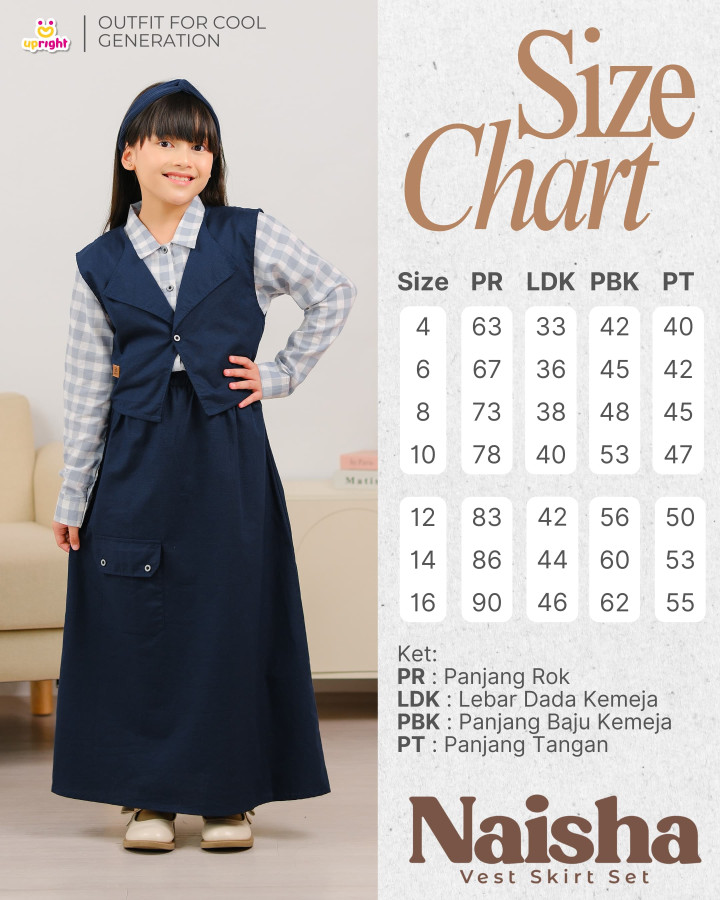 PO NAISHA VEST SKIRT SET BY UPRIGHT KIDS