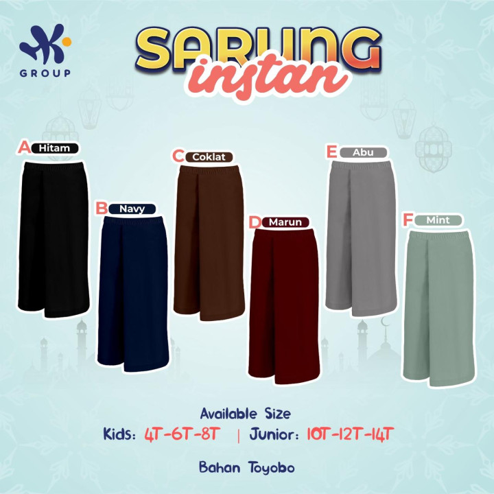 PO SARUNG INSTAN POLOS BY HK GRUP
