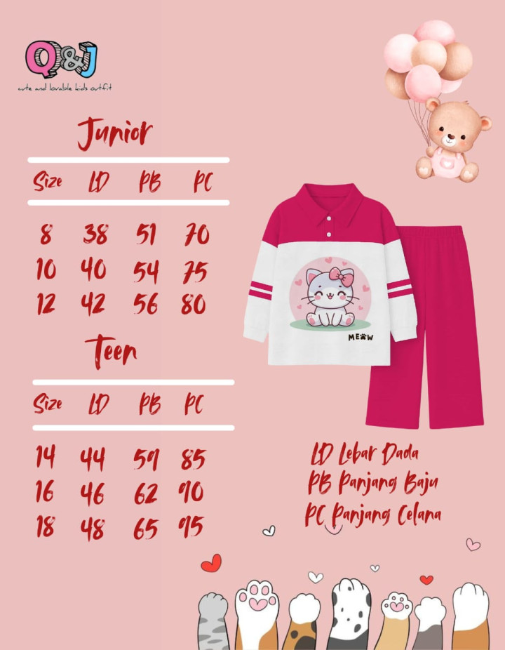 PO HIMAWARI SET (TEEN) BY Q&J