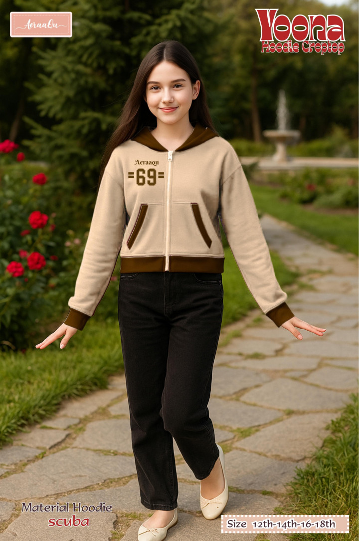 PO YOONA HOODIE CROPTOP BY AERAAQU