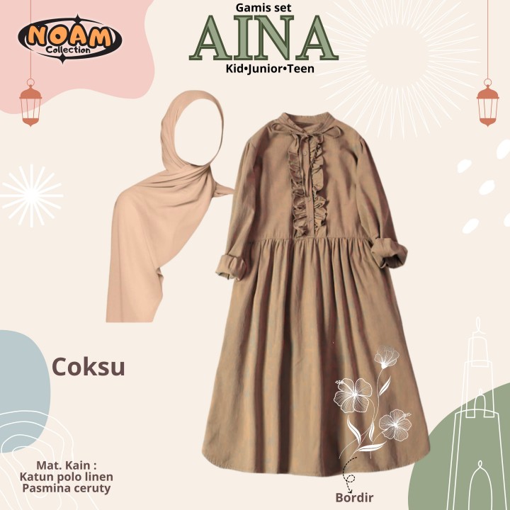 PO AINA SET GAMIS (KIDS) BY NOAM