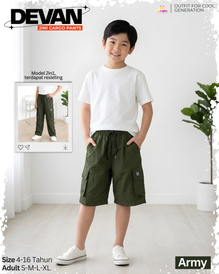 PO DEVAN 2IN1 CARGO PANTS BY UPRIGHT