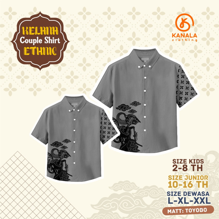 PO KELANA COUPLE SHIRT ETHNIC BY KANALA CLOTHING