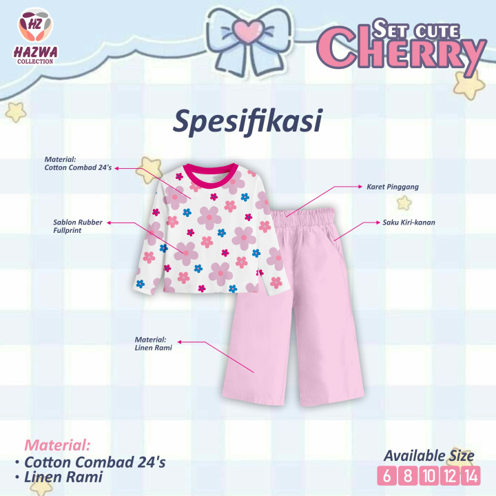 PO SET CUTE CHERRY BY HAZWA