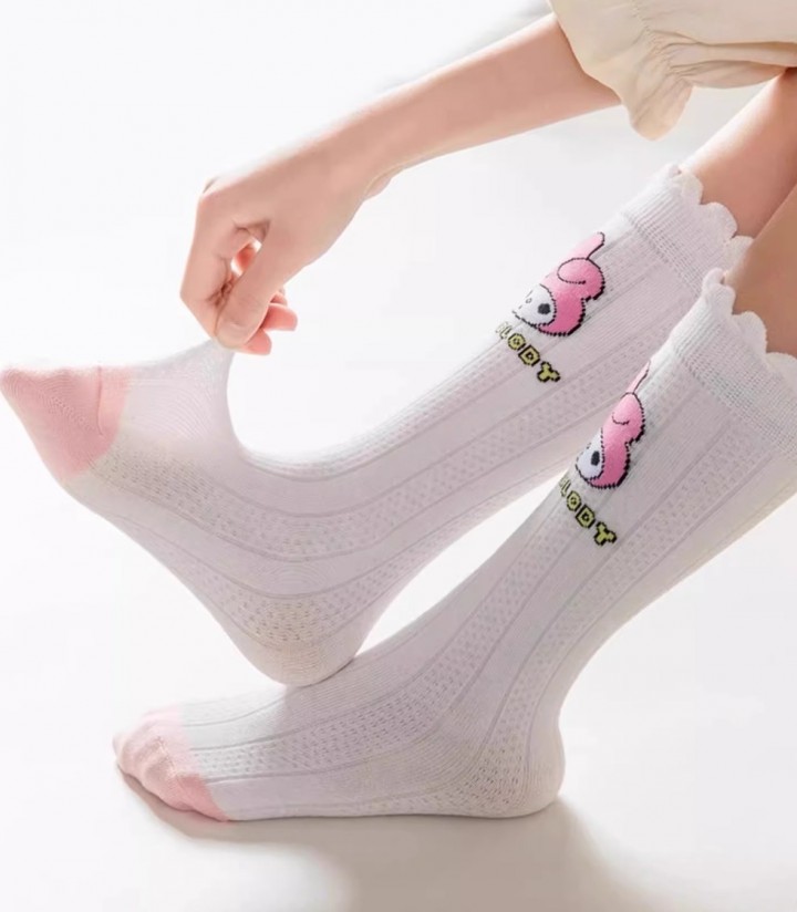 FAST PO MARU COTTON CALF SOCKS - MELODY SERIES