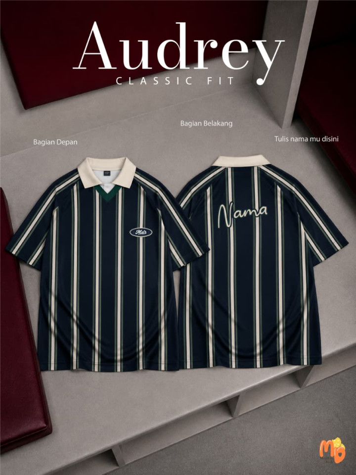 PO TSHIRT JERSEY AUDREY SPORTY CUSTOM NAMA BY MASTER KIDDOS