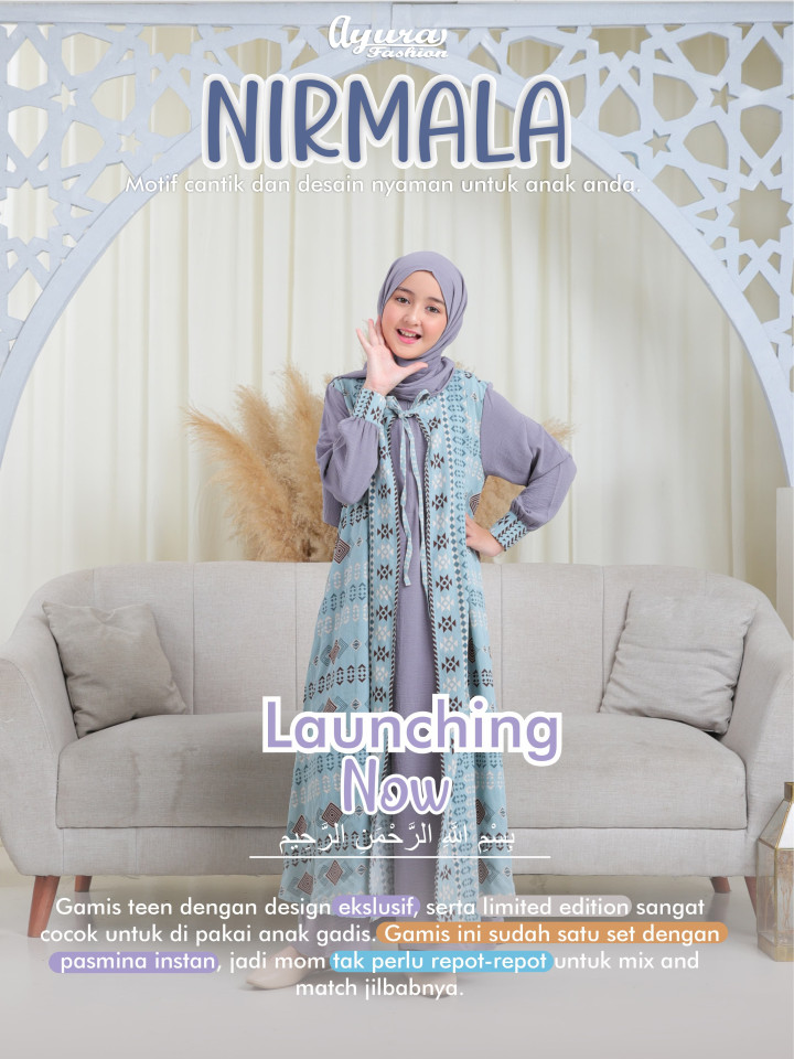 READY STOK GAMIS NIRMALA BY AYURA FASHION