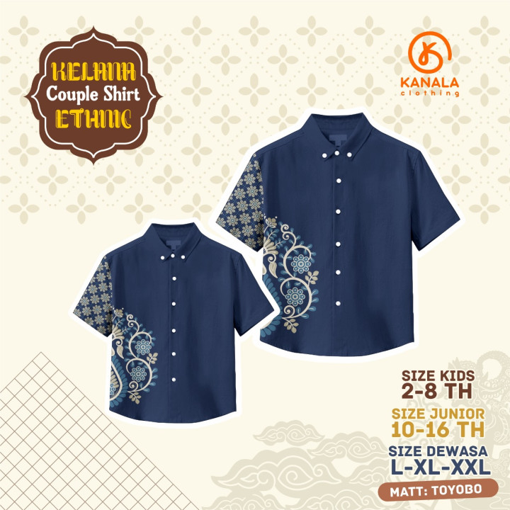 PO KELANA COUPLE SHIRT ETHNIC BY KANALA CLOTHING