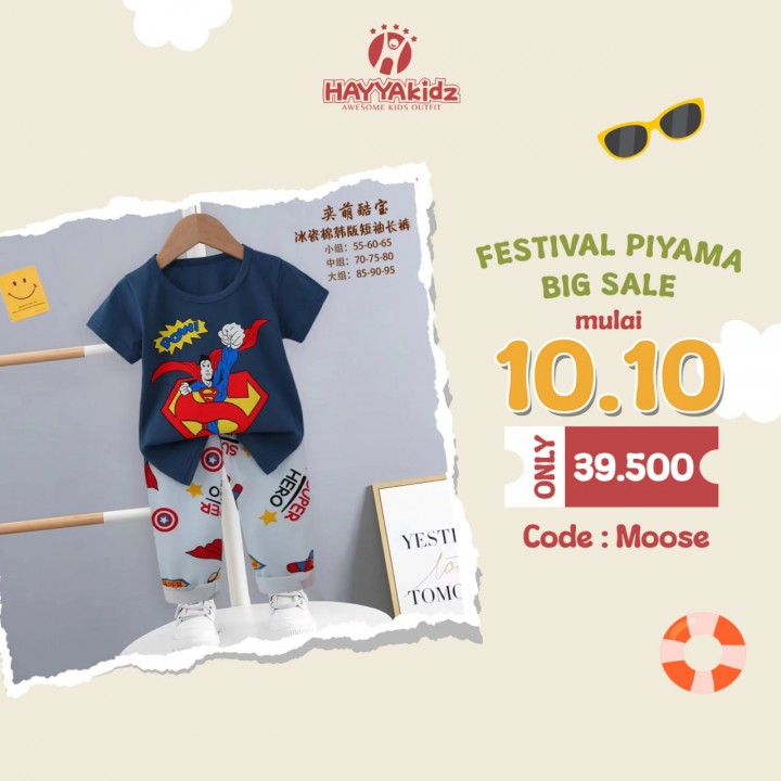 SERI 1 MOOSE  PENDEK PANJANG SET PIYAMA
