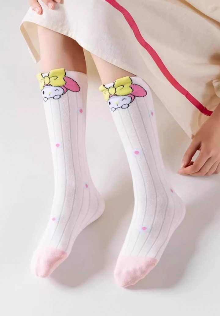 FAST PO MARU COTTON CALF SOCKS - MELODY SERIES