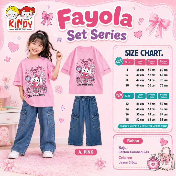 PO FAYOLA SET BY KINDY KIDSWEAR