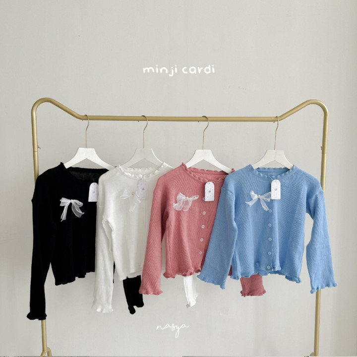 FAST PO MINJI BOW CARDIGAN