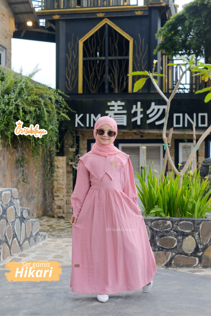 READY STOK SET GAMIS HIKARI KIDS BY ORISABILAQU