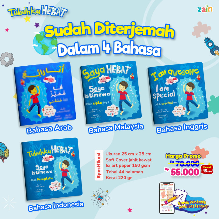 PO BUKU TUBUHKU HEBAT, SAYA ISTIMEWA, ALLAH PENCIPTAKU
