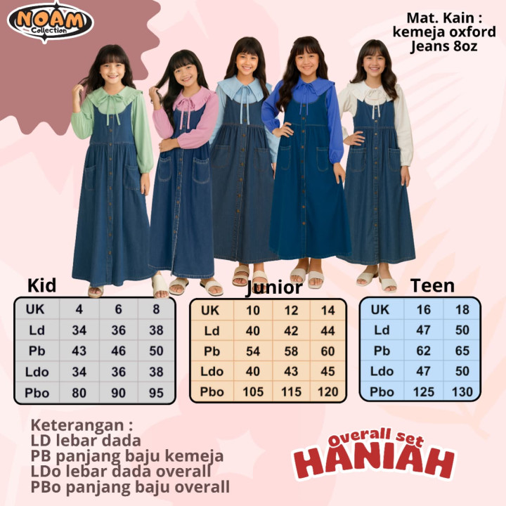 PO OVERALL SET HANIAH (KIDS) BY NOAM