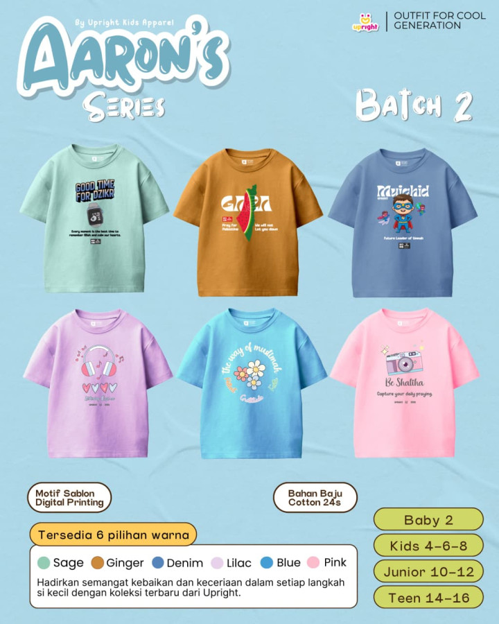 PO AARON'S SERIES BY UPRIGHT KIDS APPAREL 