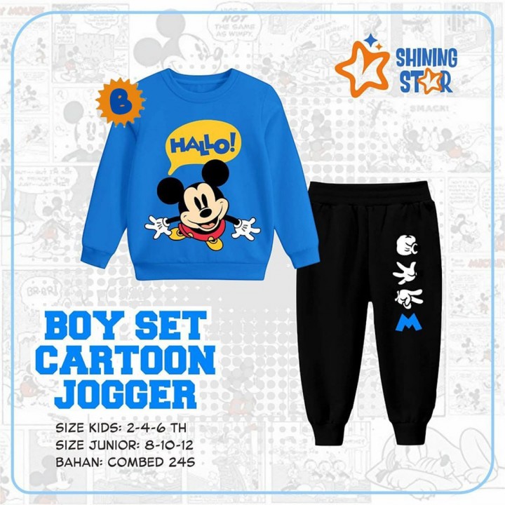 BOY SET CARTOON JOGGER BY SHINING STAR