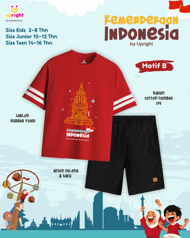 PO SET KEMERDEKAAN INDONESIA SERIES (JUN TEEN) BY UPRIGHT