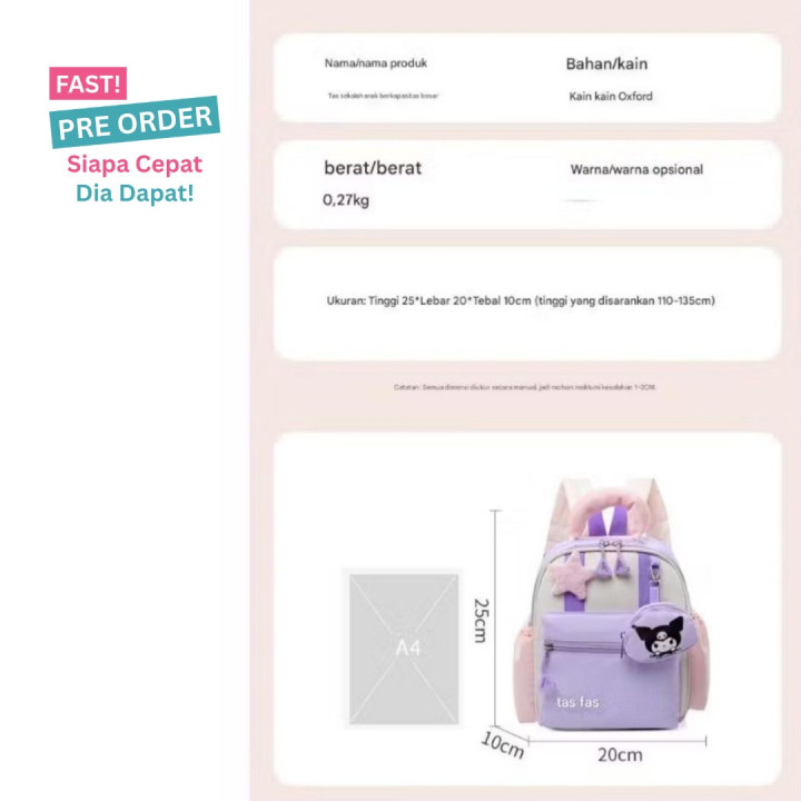 FAST PO SANRIO BACKPACK