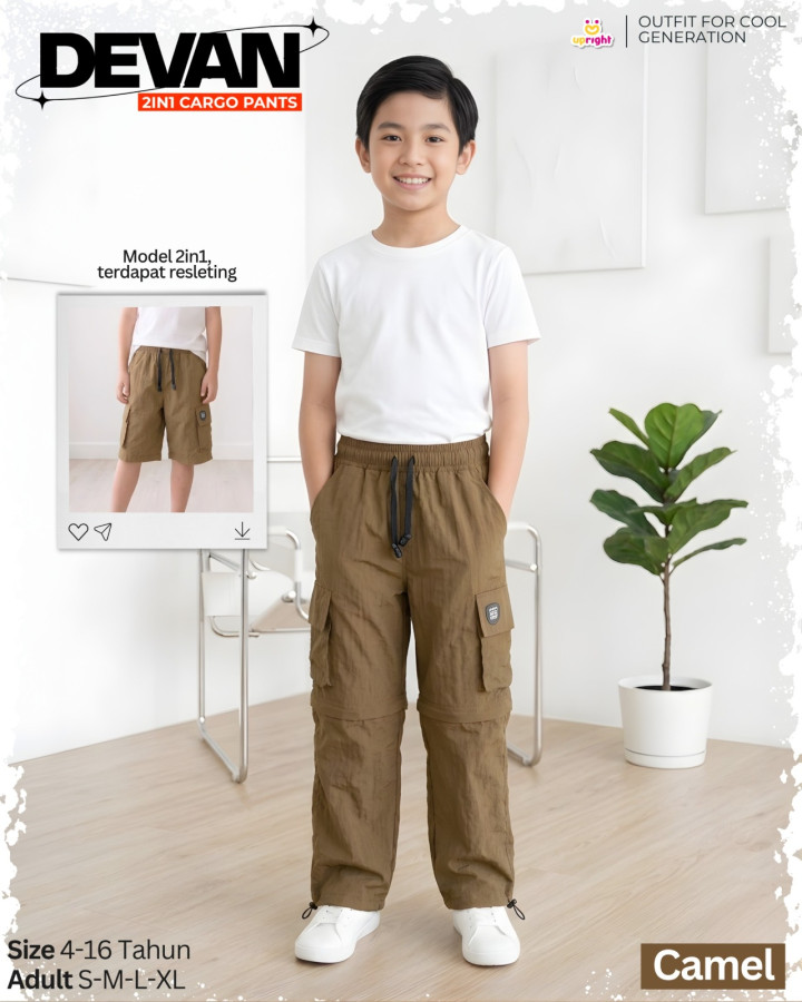 PO DEVAN 2IN1 CARGO PANTS BY UPRIGHT