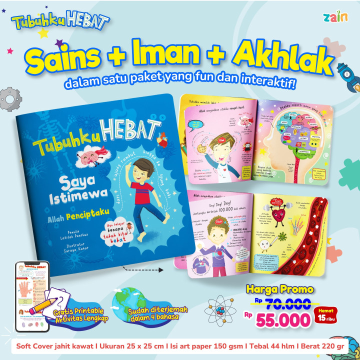 PO BUKU TUBUHKU HEBAT, SAYA ISTIMEWA, ALLAH PENCIPTAKU