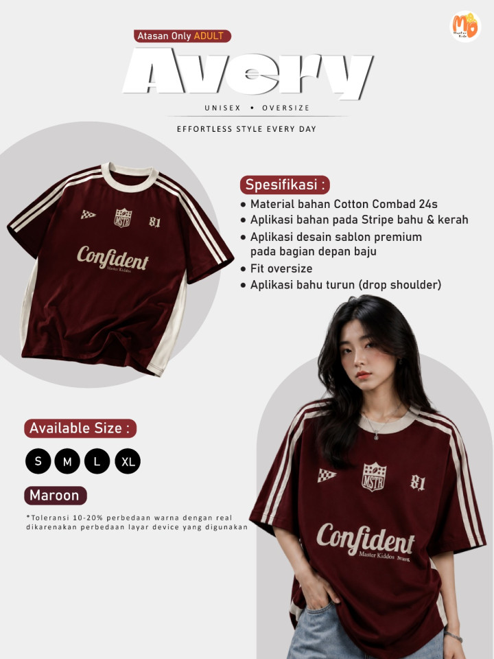 PO AVERY TSHIRT BY MASTER KIDDOS