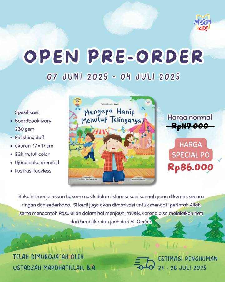 PO BUKU ANAK ISLAMI EDISI HUKUM MUSIK BY MUSLIM KIDS