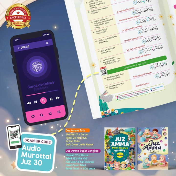 PO PAKET JUZ AMMA SUPER LENGKAP (BONUS ATK)