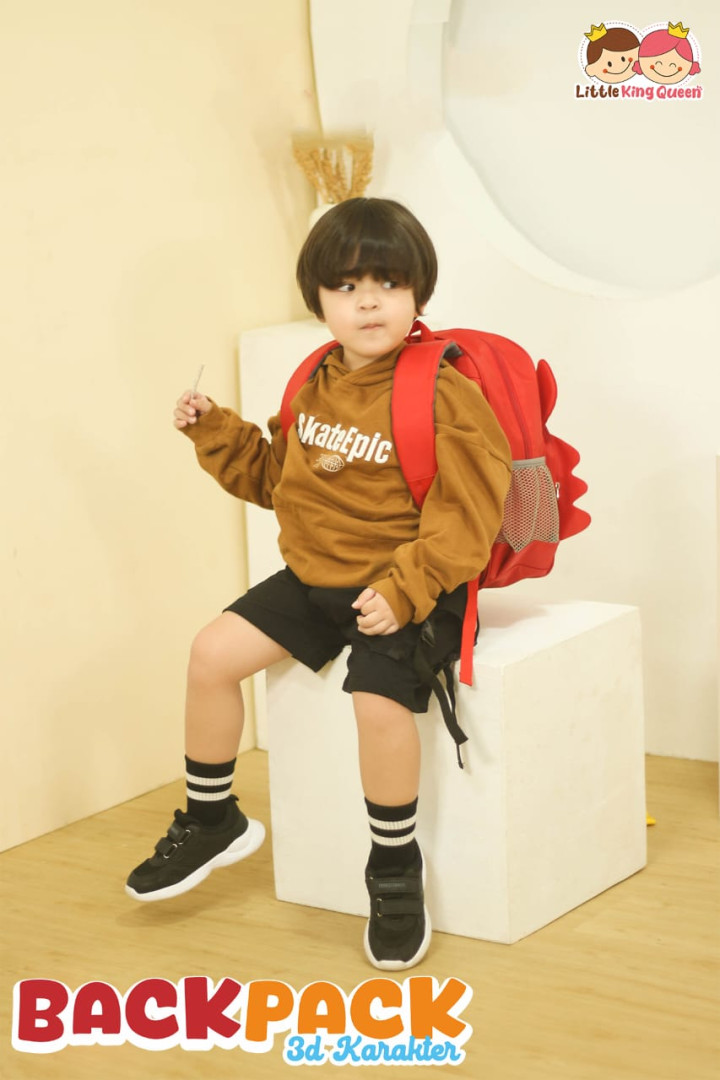 PO BACK PACK 3D KARAKTER BY LITTLE KING QUEEN