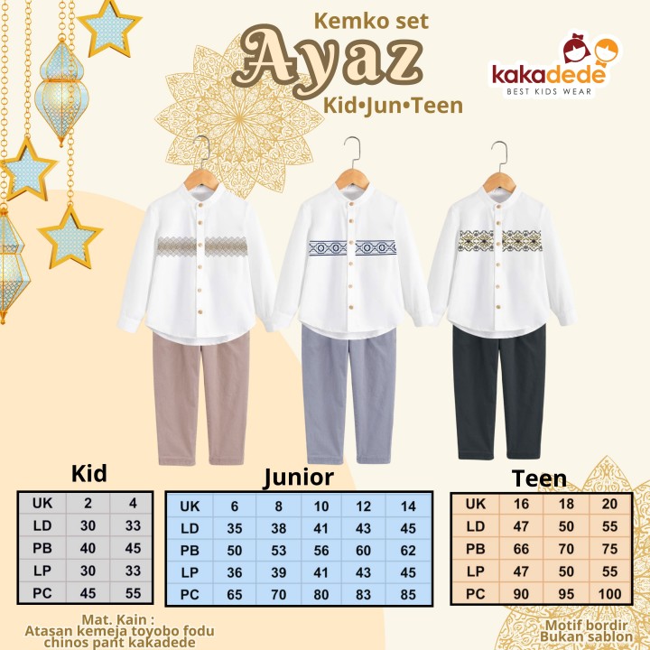 PO KEMKO SET AYAZ (KIDS) BY KAKADEDE