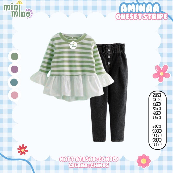 PO AMINAA ONESET STRIPE BY MINIMINE