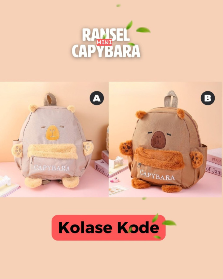 PO RANSEL MINI CAPYBARA