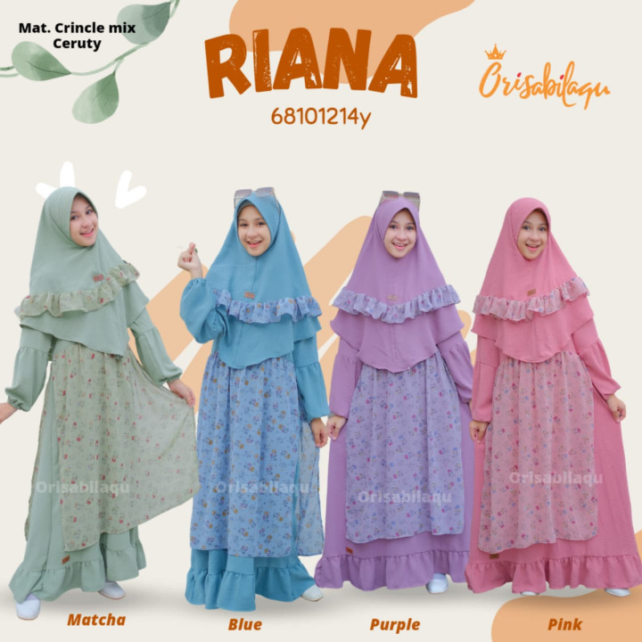 READY STOK GAMIS RIANA BY ORISABILAQU