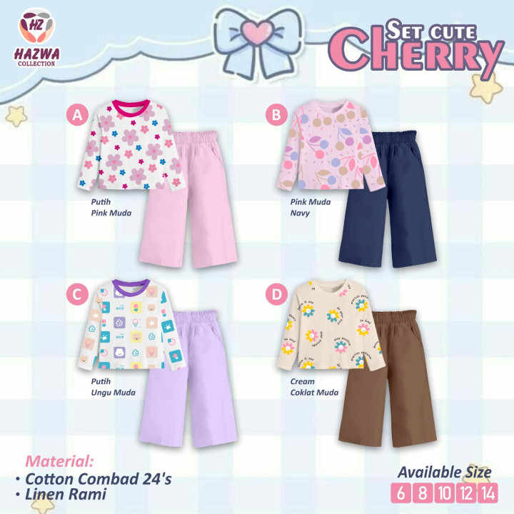 PO SET CUTE CHERRY BY HAZWA