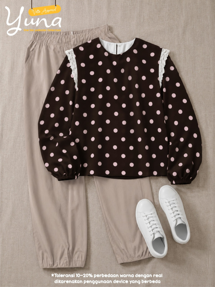PO YUNA ONE-SET POLKADOT BY VITTO APPAREL